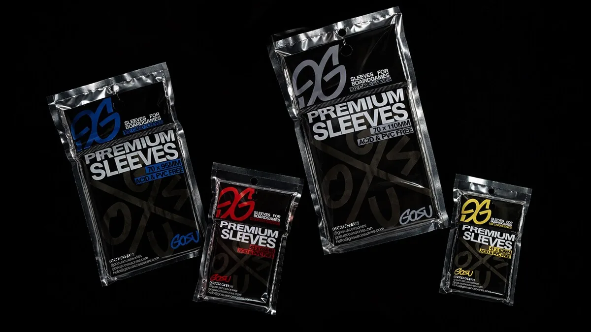 Paquetes de Premium Sleeves GOSU en distintos colores